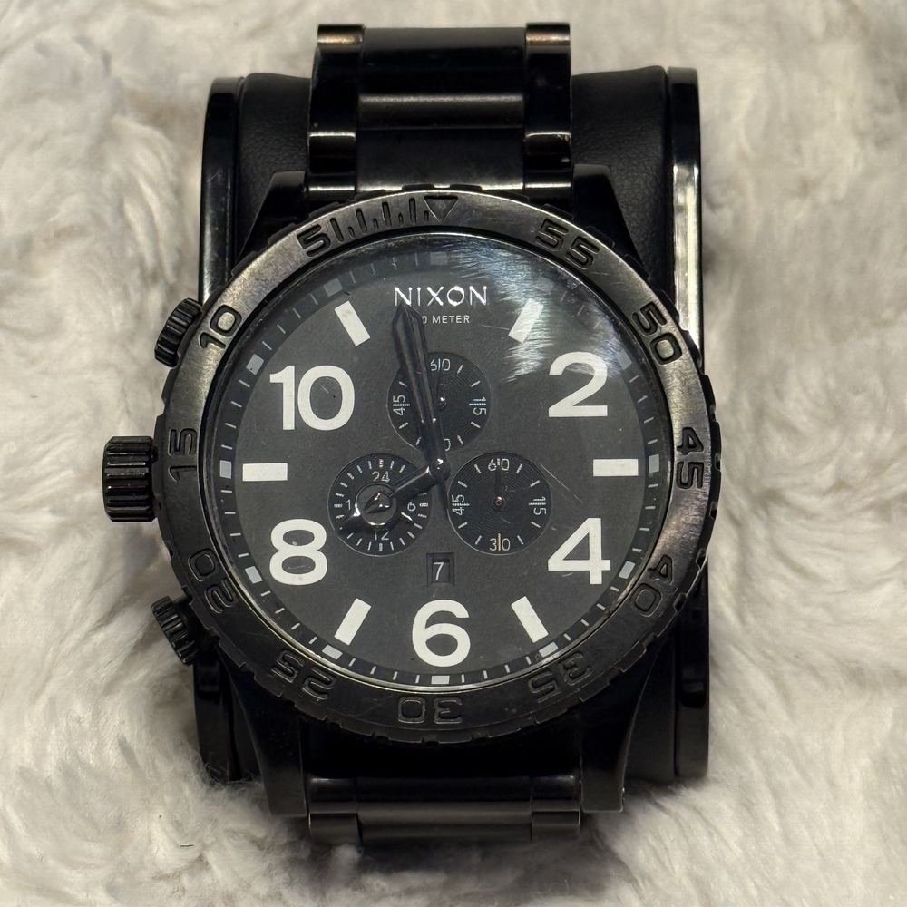 Nixon Black Chronograph Watch 51-30